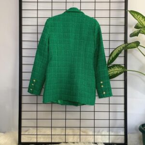 Kadın Yeşil Tüvit Kumaş Blazer Ceket